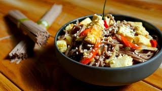 АСМР Гречневая Лапша Соба С Тофу Овощами И Сливками