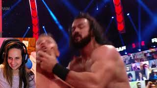 WWE RAW Drew McIntyre vs The Miz 3/15/21