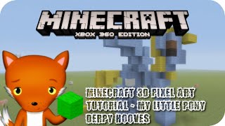 MineCraft 3D Pixel Art Tutorial - My Little Pony Derpy Hooves