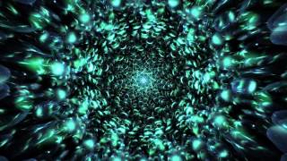Фон для видеомонтажа Green Atomic Seeds Tunnel
