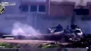 Syrian T-72 Army Tank Explodes into Fireball