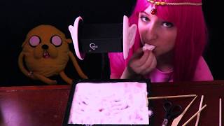 ASMR- Princess Bubblegum Playing in her Zen Garden (Sugar, Candy, and Mouth Sounds)