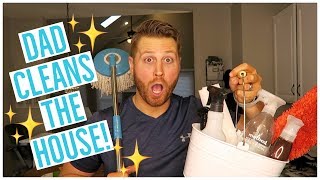 HUSBAND CLEANS THE HOUSE! ??✨?? CLEAN WITH ME - CLEANING MOTIVATION!