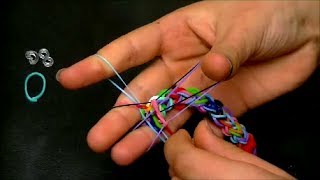 Браслет из резинок 11. Стиль "Дождик" (без станка). Rainbow loom bracelet, "rainy day"