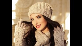 Шапка спицами-удлинённая шапка мода 2019.Вязание спицами-шапка бини. Шапка без шва видео урок