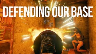 Defending Our Base From INVADERS! - Rust Group Survival #2