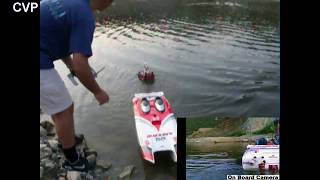 CVP - Proboat BlackJack 55 mini rescue with on board camera view