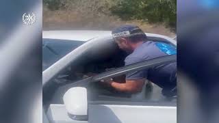 Арест преступника детективами полиции Израиля