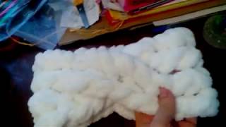 Повязка на голову из Alize puffy