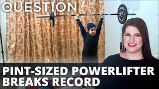 Pint-sized powerlifter breaking barriers in Iran