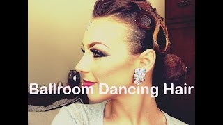 Ballroom Dancing hair tutorial- Rachel Maree Macintosh V.1