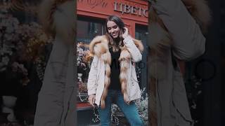 Женская парка с мехом лисы ViVi Milano