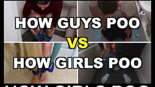 How Guys Poo Vs How Girls Poo