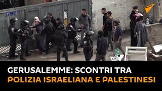 #Gerusalemme: scontri tra polizia israeliana e palestinesi