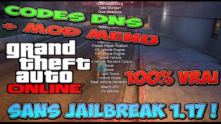 HACK GTA 5 DNS CODES + MOD MENU SANS JAILBREAK EN 1.17 !