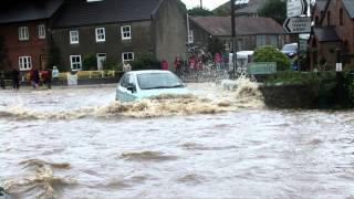 Flooding at Crakehall, Bedale, N Yorkshire, England, 25th Sept 2012
