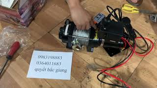Tời Điện 12v Siêu Khoẻ Cẩu 2tấn