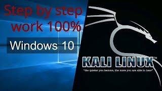 how to install kali linux on windows 10 (dual boot) 2019 work 100%