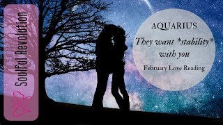 AQUARIUS They want *stability* with you! February 2020 Love Tarot Reading