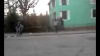Girl pissing in public