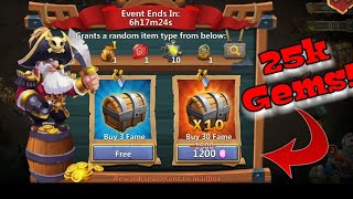 25K Gems for Pirate Booty Event - Can We Get CIRRINA? Castle Clash