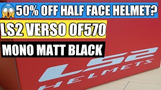 50% OFF FOR THIS LS2 VERSO HELMET 0F570(MONO MATT BLACK)