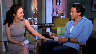 BEHIND THE FENCE: Rachel Brosnahan and Ashley Zukerman