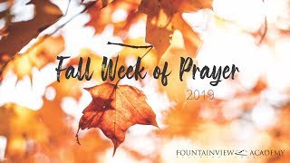 Fall Week of Prayer 2019 - Kameron DeVasher - Sabbath Service