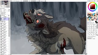 One Foot In The Grave - Wolf Speedpaint