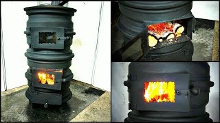 Wood Stove from Car rims DIY