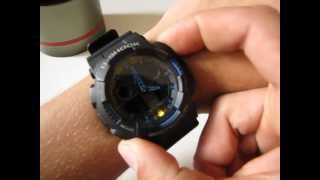 CASIO G-Shock GA-100-1A2 - black ana-digi watch
