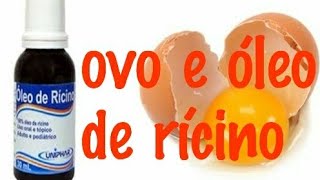 Faça isso e seu cabelo cresce muito,  ?ovo e óleo de rícino #ovoeoleodericino