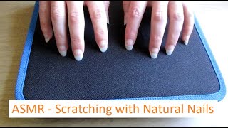 ASMR - Scratching Textured CD case with Long, Natural Nails