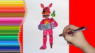 Как нарисовать кошмарного Фредбира ФнаФ, How to draw Nightmare