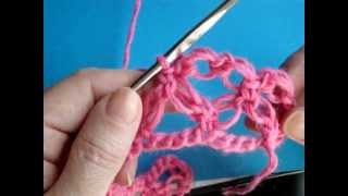 Вязание крючком - Урок 118 - Сетка из петель Соломона
