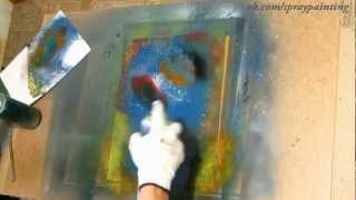 Картина на стекле. Spray Paint Art by Yuriy Gerasimov #5