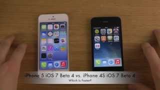 iPhone 5 iOS 7 Beta 4 vs. iPhone 4S iOS 7 Beta 4 - Which Is Faster?