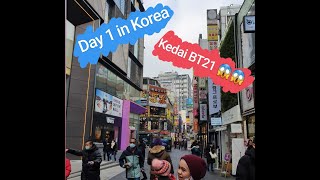VLOG KOREA : Day 1, kedai BT21 ??? !!!!!!
