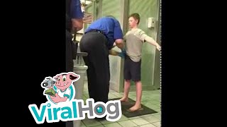 TSA Detains Young Boy for Invasive Pat Down || ViralHog