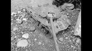 Танк ИС-3 полное уничтожение с бабахом и прочим пластилиновая модель имитация