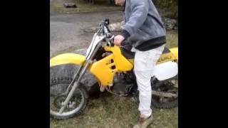 1999 suzuki rm80 cold start