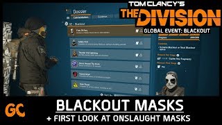 Vulcan, Rictus and Tao Masks | Global Event Blackout + New Onslaught Masks