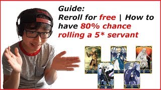 Fate/Grand Order guide: Reroll for free | How to have 80% chance rolling a 5* servant