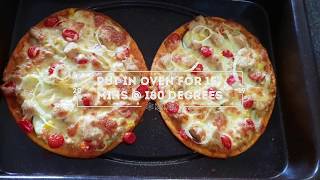 Chicken Veggie Pizza. Homemade.