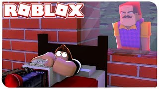 ПРИВЕТ СОСЕД СЛЕДИТ ЗА МНОЙ !!! | ROBLOX ПО РУССКИ |