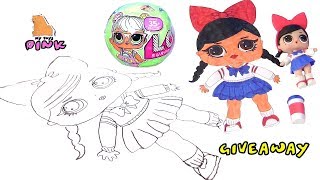 КАК НАРИСОВАТЬ КУКЛУ ЛОЛ С ПИНК How to Draw Coloring Pages Book for Kids