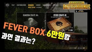 배틀그라운드, 배그 피버 박스깡 6만원 도전!!