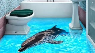 Реалистичные 3Д Полы В Ванной, От Которых Захватывает Дух