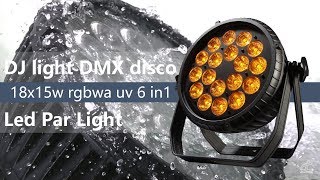 dj light DMX disco 18x15w rgbwa+uv 6 in1 Led Par Light waterproof IP65 Par Can