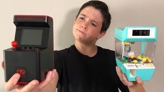 TESTING MINI ARCADE MACHINES!!
